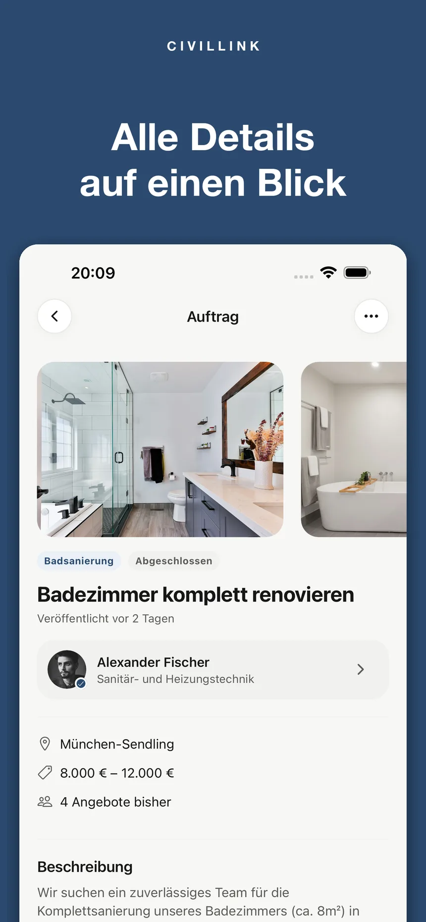 CivilLink Auftrag